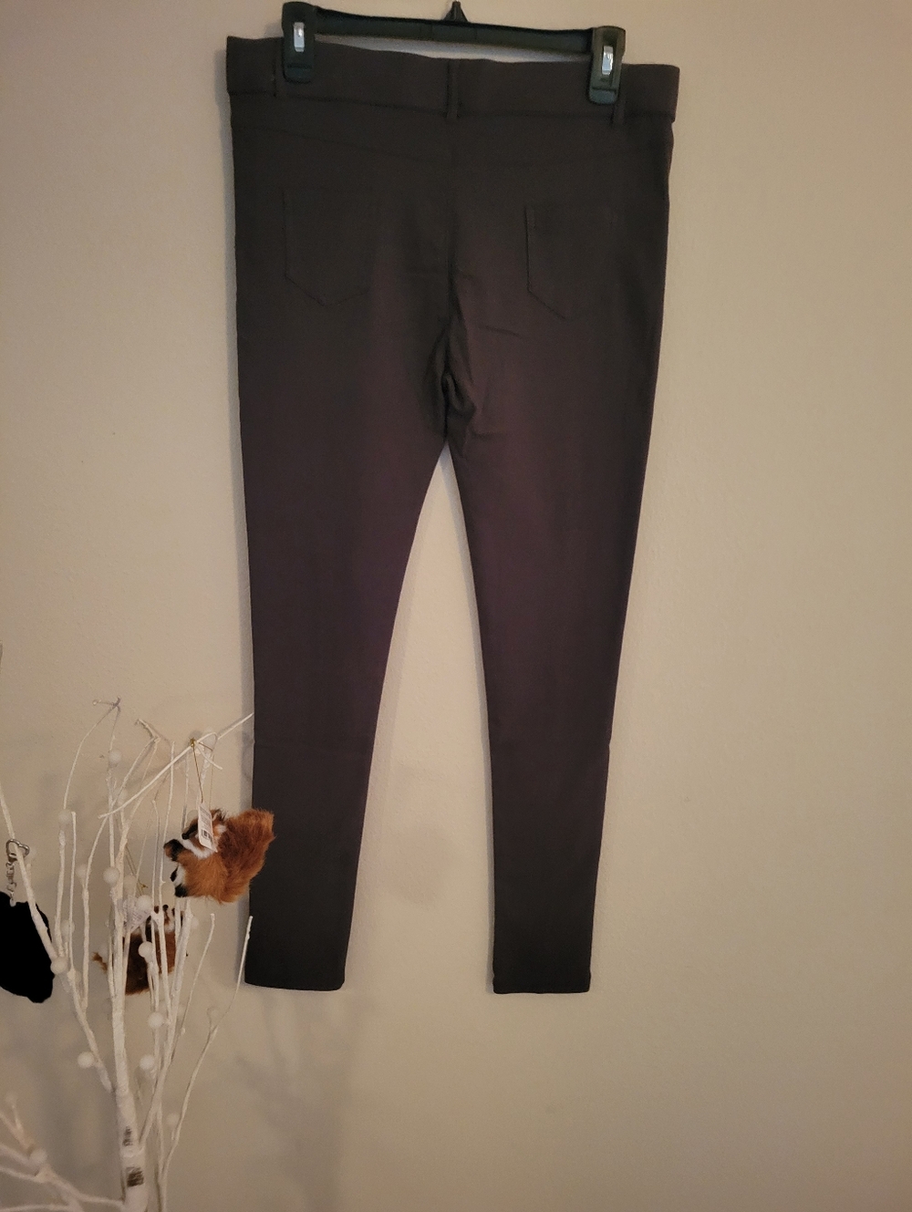 Women's Dark Gray Slim Ponte Pants